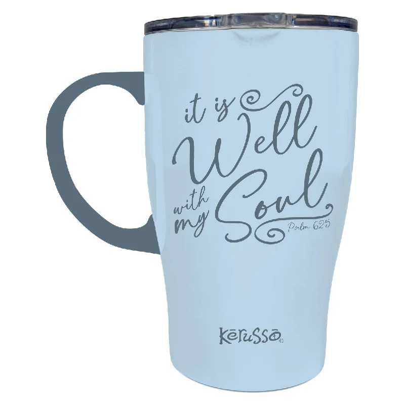 Zippered T-ShirtsKerusso 15 oz Stainless Steel Mug With Handle It Is Well