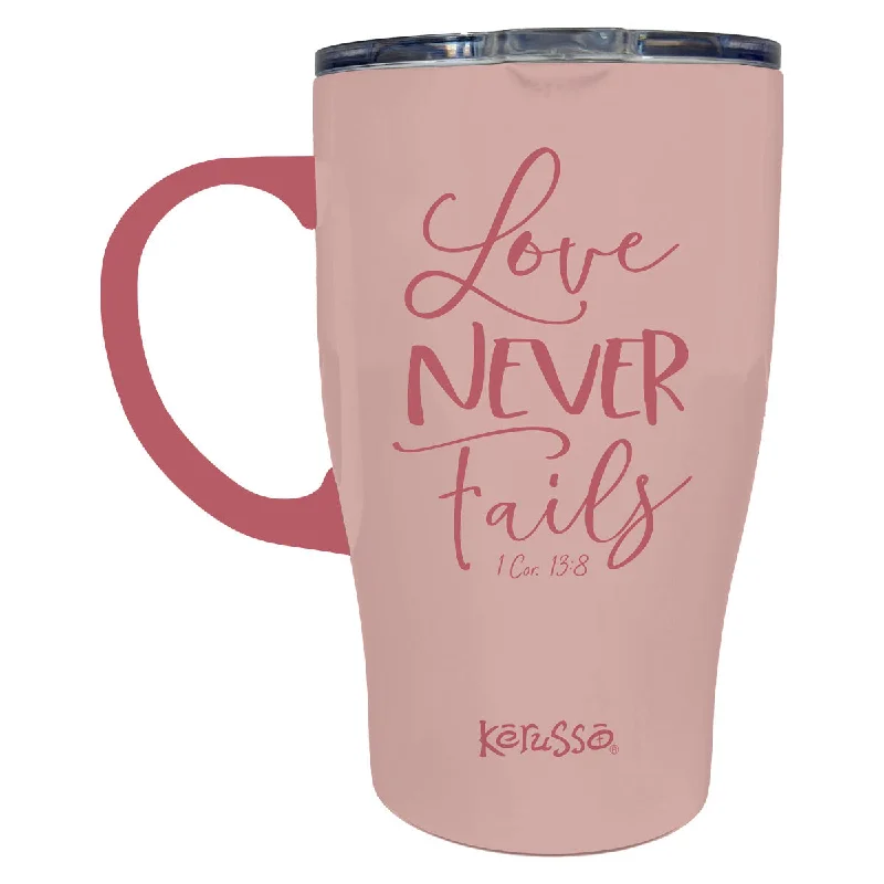 Layered T-ShirtsKerusso 15 oz Stainless Steel Mug With Handle Love Never Fails