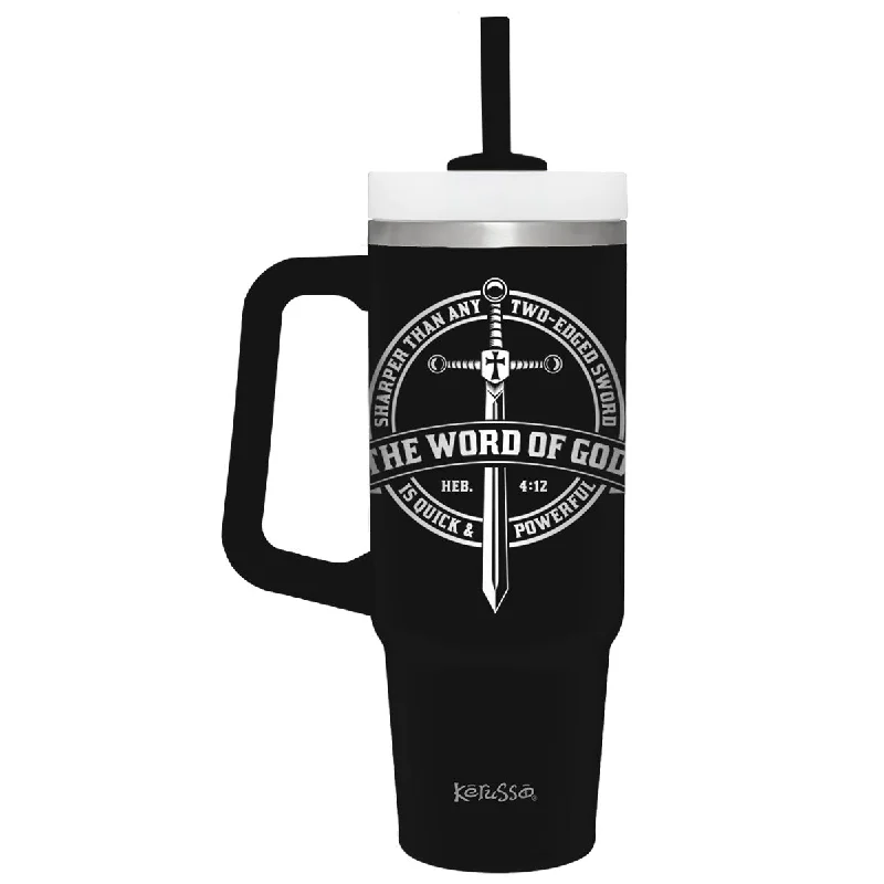 Running T-ShirtsKerusso 30 oz Stainless Steel Mug With Straw Word Of God