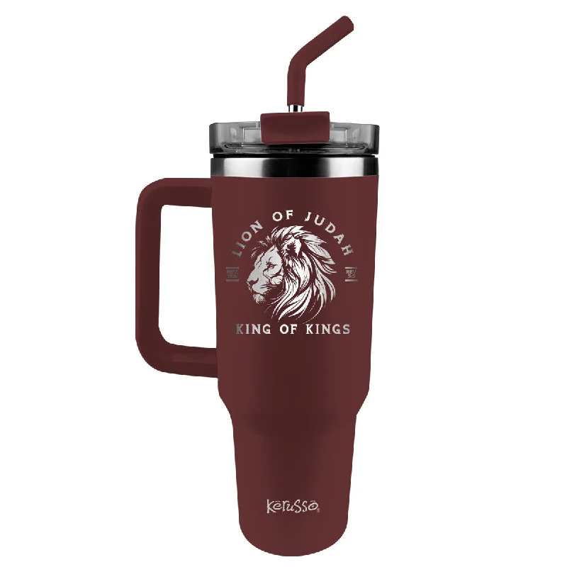 Luxury T-ShirtsKerusso 40 oz Stainless Steel Mug With Straw Judah