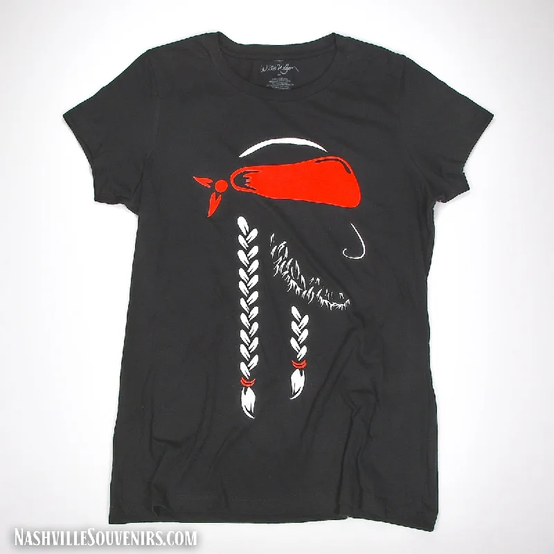 Ribbed Cuff T-ShirtsLadies Willie Nelson T-shirt Silhouette