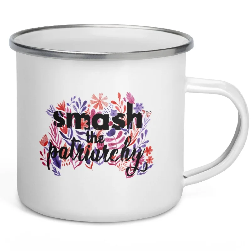 Button-Up T-ShirtsSmash The Patriarchy -- Enamel Mug