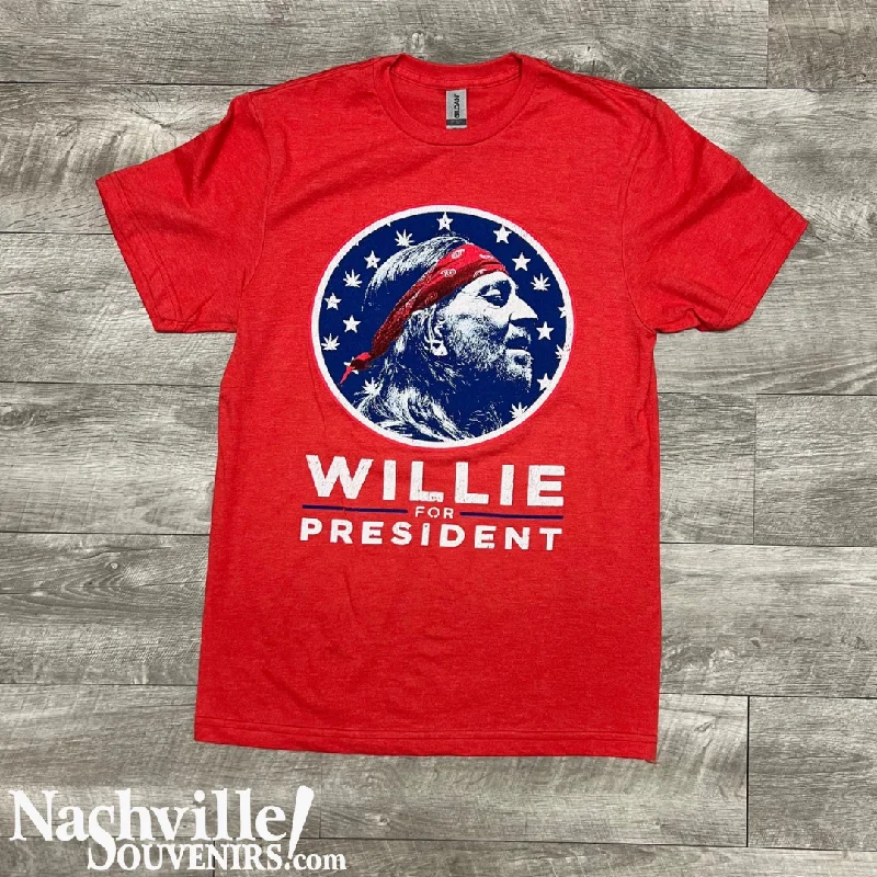 Slim Fit T-ShirtsWillie Nelson for President Tee