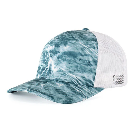 Thermal Hoodies107C - Pacific Headwear Snapback Trucker Hat | Spindrift/White