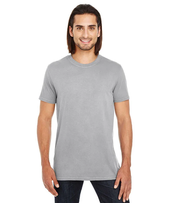 Embellished Sweatshirts130A - Threadfast Apparel Unisex Pigment-Dye Short-Sleeve T-Shirt | Grey