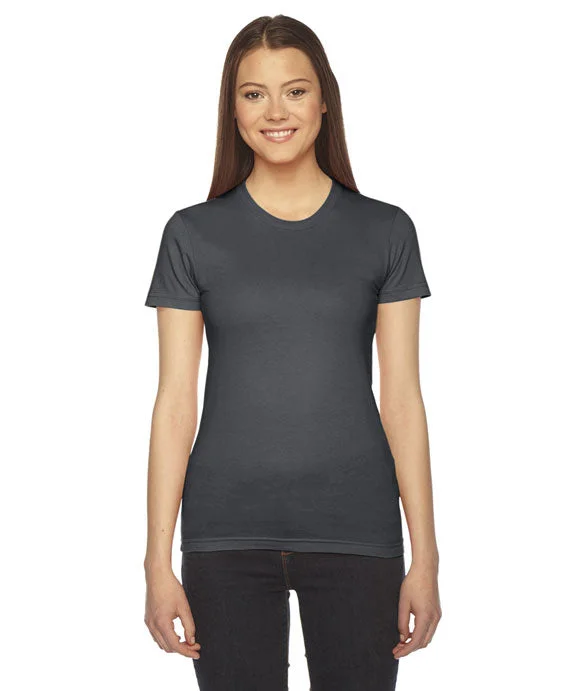 Oversized Hoodies2102W - American Apparel Ladies Fine Jersey Short-Sleeve T-Shirt | Asphalt