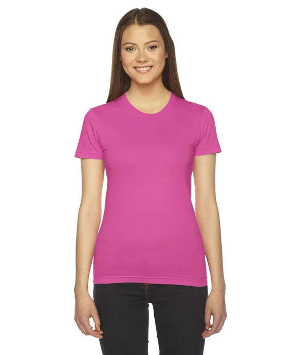 Painted Hoodies2102W - American Apparel Ladies Fine Jersey Short-Sleeve T-Shirt | Fuchsia