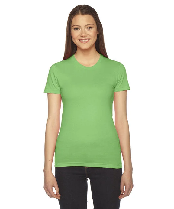 Studded Sweatshirts2102W - American Apparel Ladies Fine Jersey Short-Sleeve T-Shirt | Grass