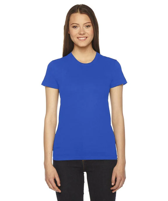 Sequined Hoodies2102W - American Apparel Ladies Fine Jersey Short-Sleeve T-Shirt | Royal Blue