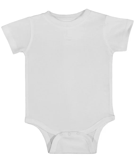 Patchwork Sweatshirts4480 - Rabbit Skins Infant Premium Jersey Bodysuit | White