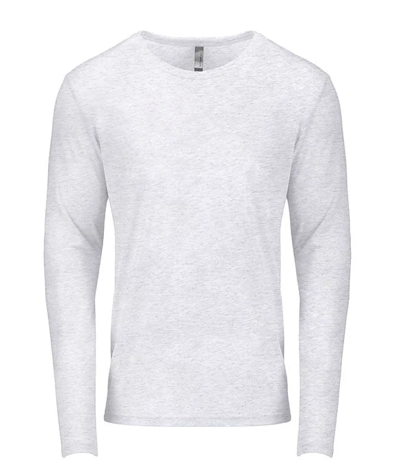 Sequined Hoodies6071 - Next Level Mens Triblend Long-Sleeve Crew Neck T-Shirt | Heather White