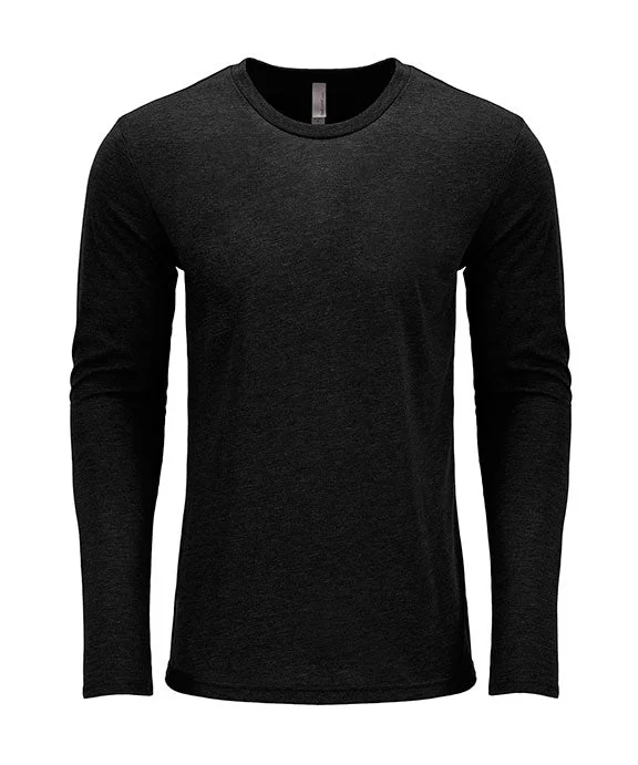 Statement Hoodies6071 - Next Level Mens Triblend Long-Sleeve Crew Neck T-Shirt | Vintage Black