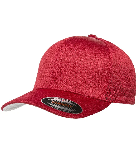 Urban Hoodies6777 - Flexfit Adult Athletic Mesh Cap | Red