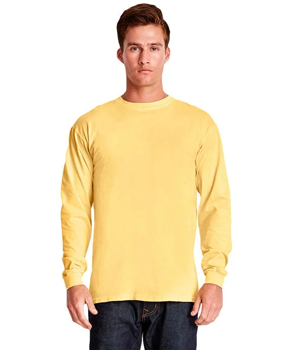 Band Merch Sweatshirts7401 - Next Level Adult Inspired Dye Long Sleeve Crew Neck Tee | Blonde