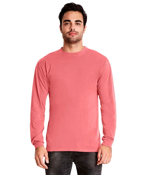 Streetwear Hoodies7401 - Next Level Adult Inspired Dye Long Sleeve Crew Neck Tee | Guava