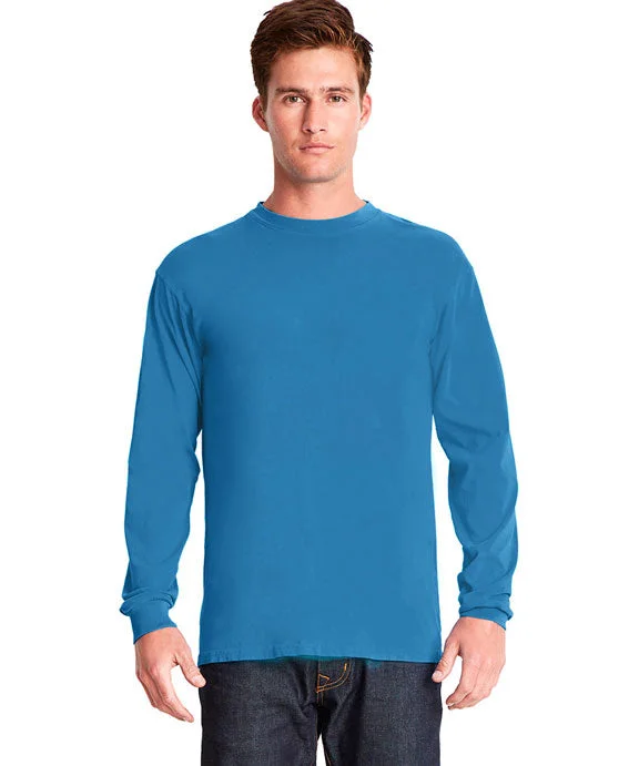 Sleep Hoodies7401 - Next Level Adult Inspired Dye Long Sleeve Crew Neck Tee | Ocean