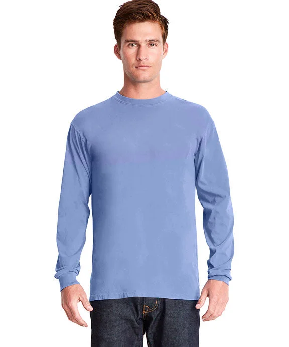 Performance Hoodies7401 - Next Level Adult Inspired Dye Long Sleeve Crew Neck Tee | Peri Blue