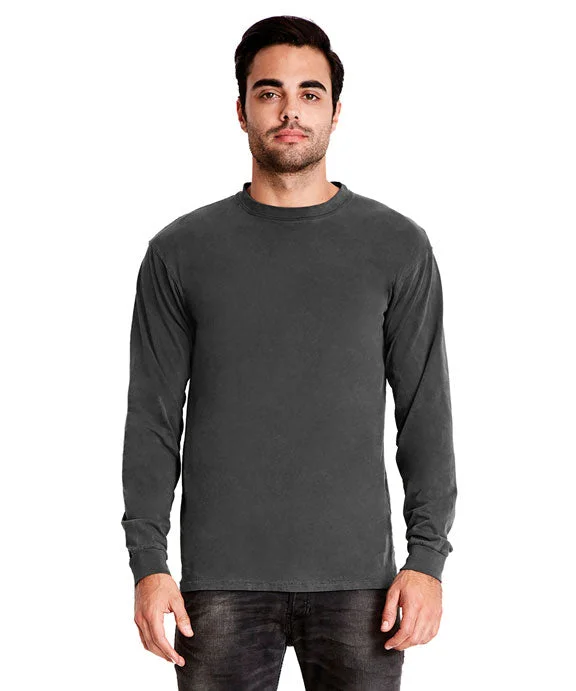 Reflective Hoodies7401 - Next Level Adult Inspired Dye Long Sleeve Crew Neck Tee | Shadow