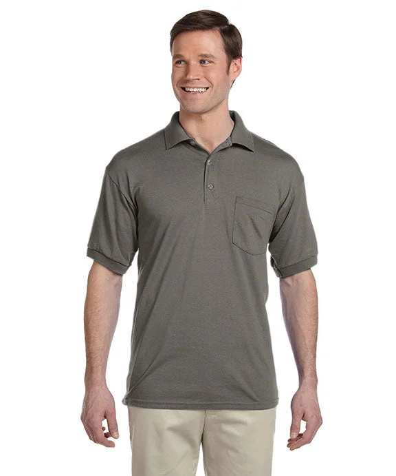 Asymmetrical Hoodies8900 - Gildan DryBlend® Adult Jersey Polo Shirt with Pocket | Graphite Heather