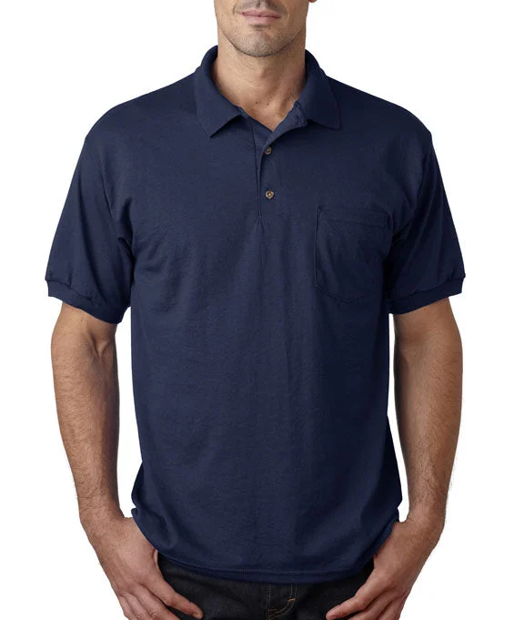 Leather-Paneled Sweatshirts8900 - Gildan DryBlend® Adult Jersey Polo Shirt with Pocket | Navy