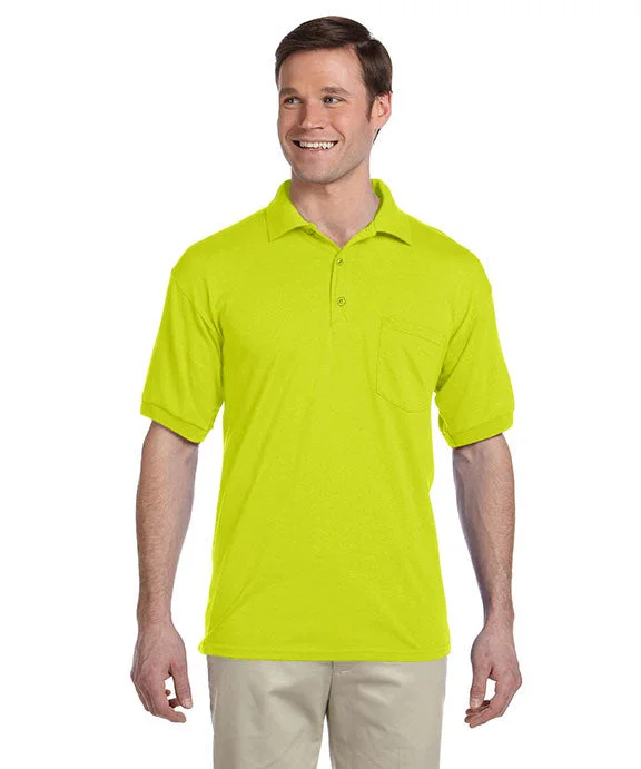 Sequined Hoodies8900 - Gildan DryBlend® Adult Jersey Polo Shirt with Pocket | Safety Green