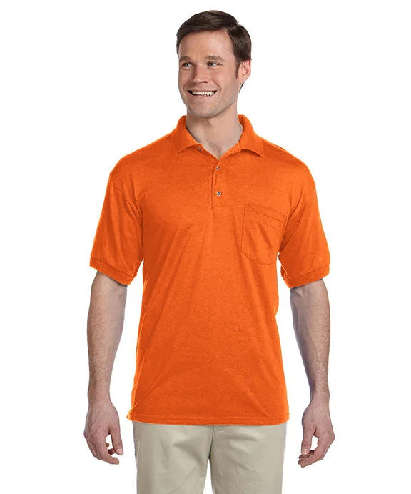 Kangaroo Pocket Sweatshirts8900 - Gildan DryBlend® Adult Jersey Polo Shirt with Pocket | Safety Orange