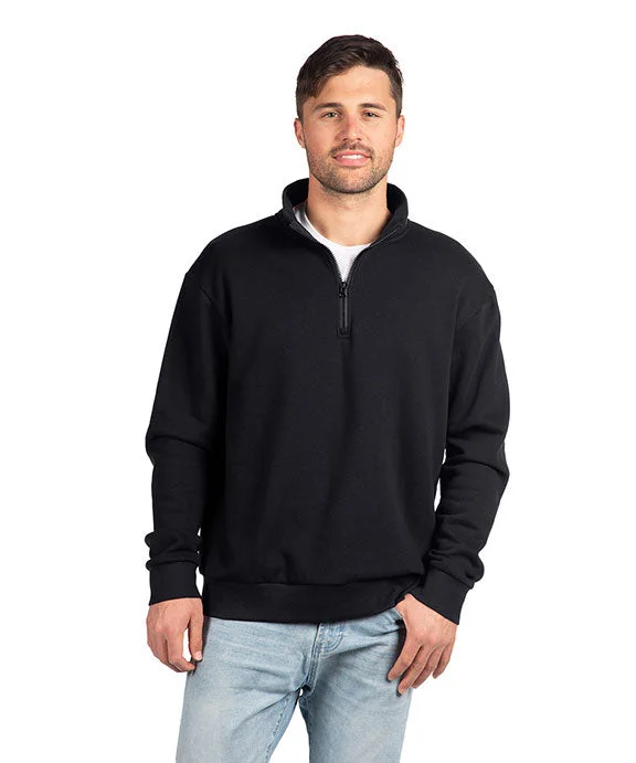 Streetwear Hoodies9643 - Next Level Unisex Fleece Quarter-Zip | Black