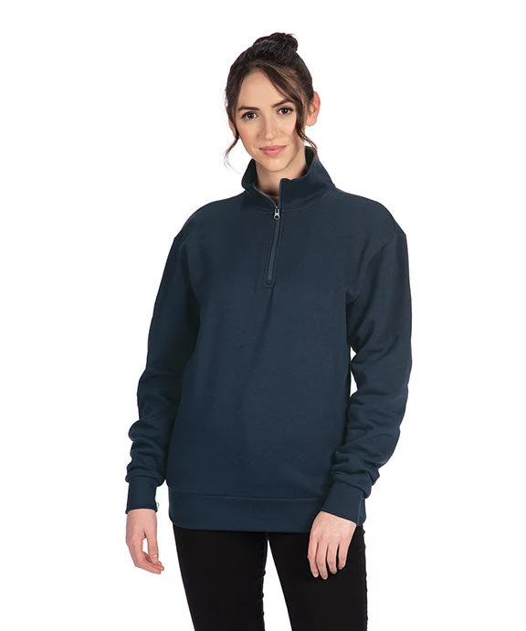 Cycling Hoodies9643 - Next Level Unisex Fleece Quarter-Zip | Midnight Navy