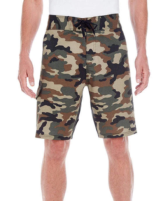 Distressed HoodiesB9371 - Burnside Mens Dobby Stretch Board Shorts | Green Camo