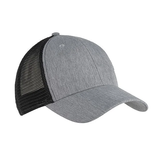 Limited Edition HoodiesBA540P - Big Accessories Sport Ponytail Trucker Hat | Light Grey/Black