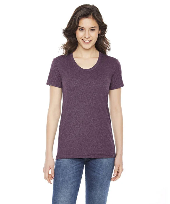 Statement HoodiesBB301W - American Apparel Ladies Poly-Cotton Crewneck T-Shirt | Heather Plum