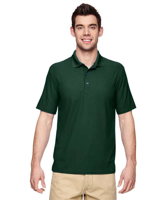 Mesh-Lined HoodiesG458 - Gildan Adult Performance Double Piqué Polo Shirt | Forest Green