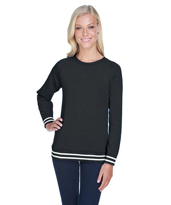 Tie-Dye HoodiesJA8652 - J America Ladies Relay Crewneck Sweatshirt | Black