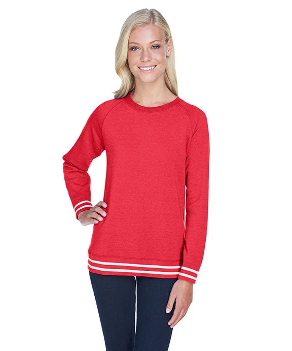 Vintage HoodiesJA8652 - J America Ladies Relay Crewneck Sweatshirt | Red