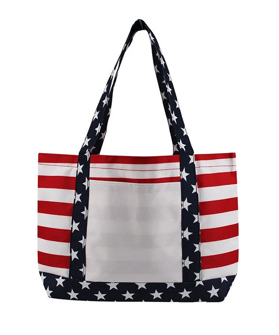 Sleep HoodiesOAD5052 - Liberty Bags OAD Americana Boat Tote Bag | Red/White/Blue