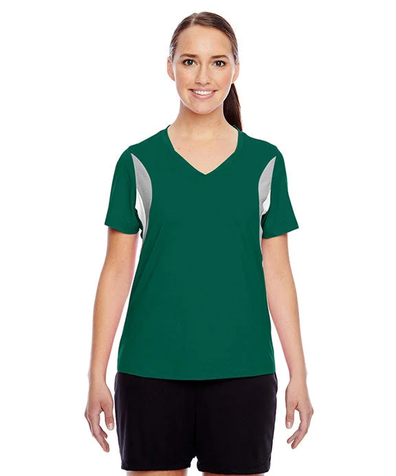 Sports Team HoodiesTT10W - Team 365 Ladies Short Sleeve Athletic V-Neck Tournament Jersey T-Shirt | Sport Forest