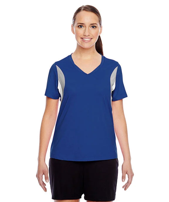 Lounge HoodiesTT10W - Team 365 Ladies Short Sleeve Athletic V-Neck Tournament Jersey T-Shirt | Sport Royal