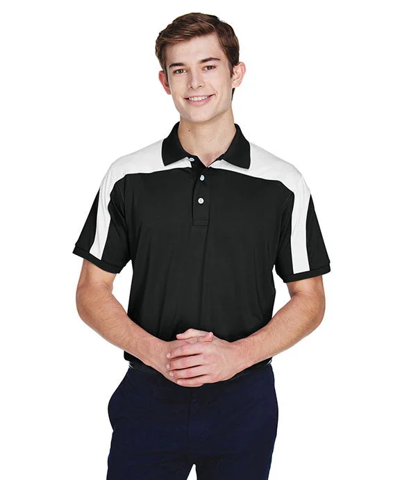 Polyester HoodiesTT22 - Team 365 Mens Victor Performance Polo Shirt | Black