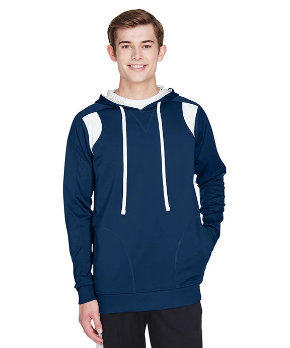 Sheer HoodiesTT30 - Team 365 Mens Elite Performance Hoodie | Sport Dark Navy/White