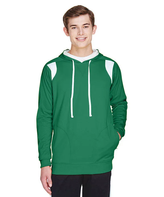 High-Fashion SweatshirtsTT30 - Team 365 Mens Elite Performance Hoodie | Sport Kelly/White