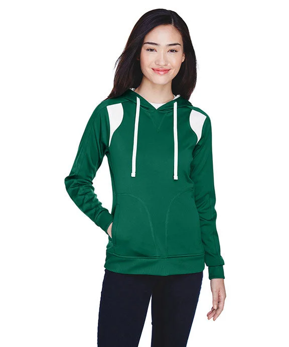 Drawstring HoodiesTT30W - Team 365 Ladies Elite Performance Hoodie | Sport Forest/White