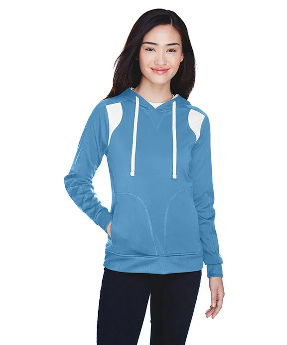 Limited Edition HoodiesTT30W - Team 365 Ladies Elite Performance Hoodie | Sport Light Blue/White