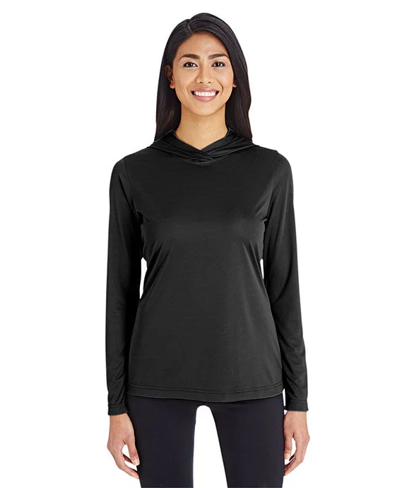 Velour SweatshirtsTT41W - Team 365 Ladies Zone Performance Hooded T-Shirt | Black