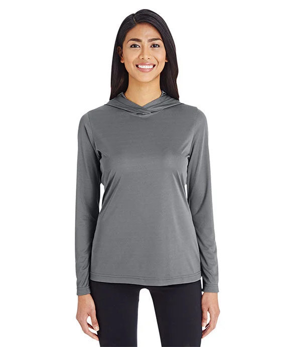 Fleece SweatshirtsTT41W - Team 365 Ladies Zone Performance Hooded T-Shirt | Sport Graphite