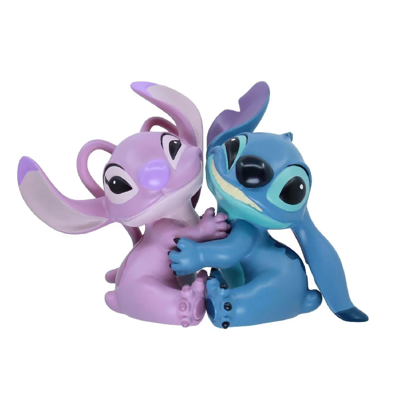 Disney Showcase Stitch & Angel Hug Set of 2 Bookends 4" Figurines