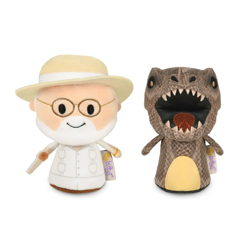 Hallmark itty bittys® Jurassic Park John Hammond and T-Rex Plush, Set of 2