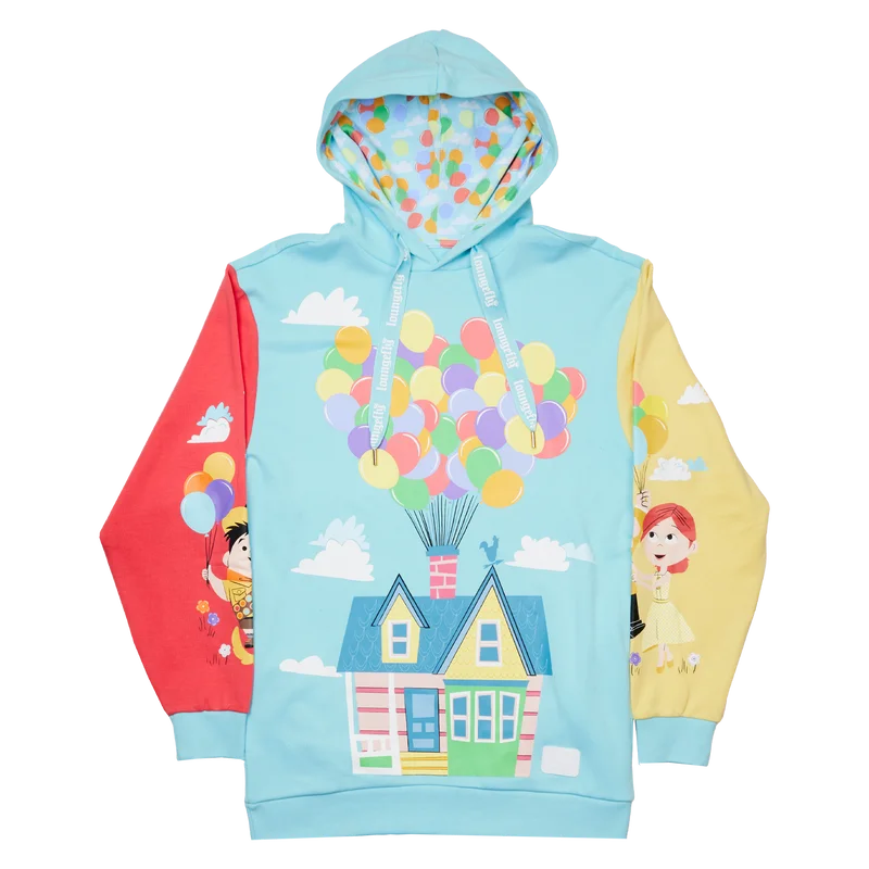 Loungefly Pixar Up 15th Anniversary Color Block Unisex Hoodie