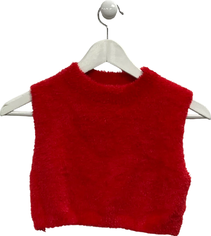 CroptoptrendsetterFinesse Brielle Red Cropped Top UK XS/S