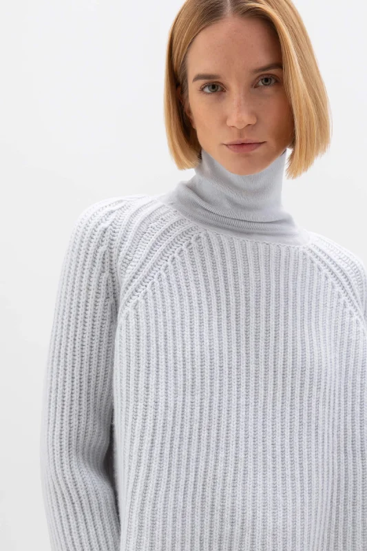 CroptopcottonCropped Ribbed Cashmere Jumper