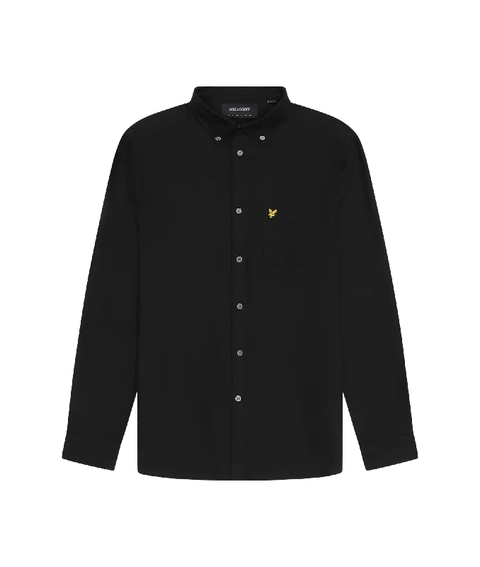 Plain Oxford Shirt - Black